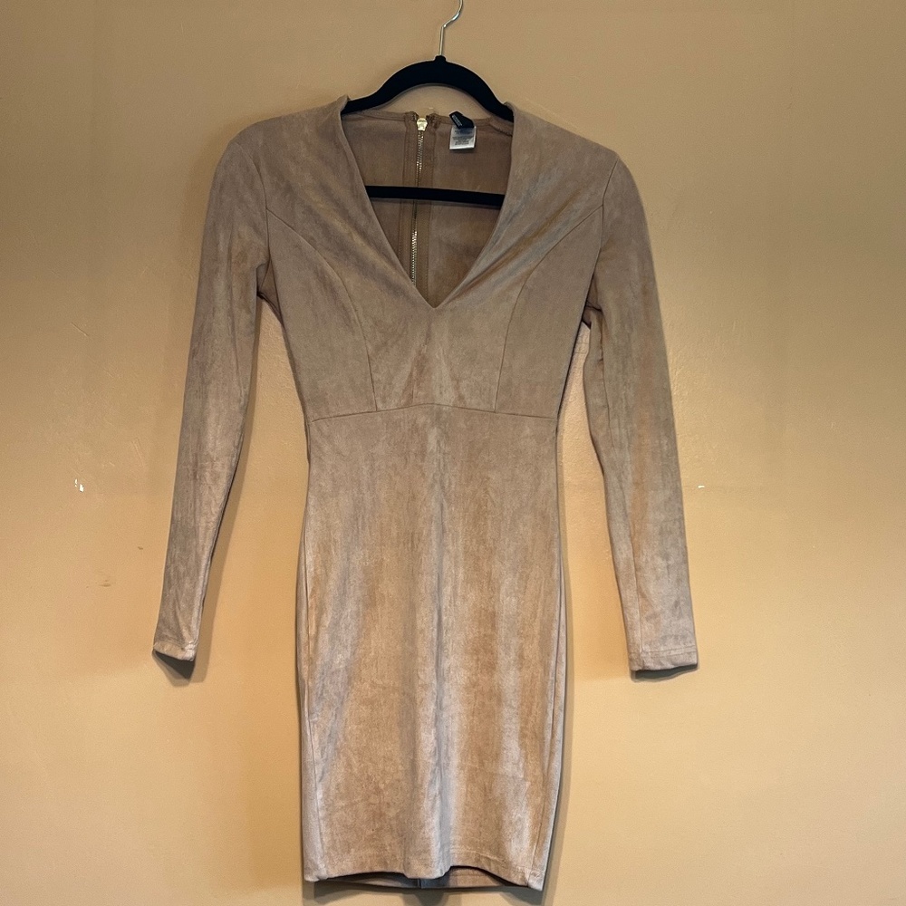 Suede minidress